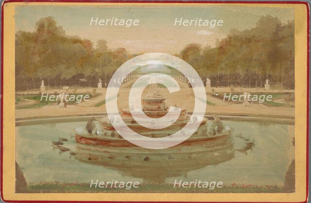 Parc de Versailles, Bassin de Latône, c.1880-c.1890. Creator: Henri-Charles Guerard.
