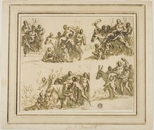 Five Sketches for the Triumph of Silenus, n.d. Creator: Sir James Thornhill.