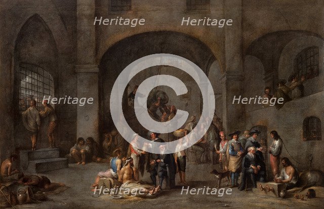 To Visit the Imprisoned, c. 1640. Artist: Wael, Cornelis, de (1592-1667)