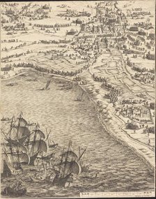 The Siege of La Rochelle [plate 12 of 16; set comprises 1952.8.97-112], 1628/1631. Creator: Jacques Callot.