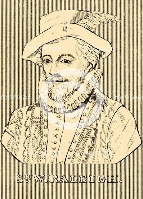 'Sir W. Raleigh', (c1552-1618), 1830. Creator: Unknown.