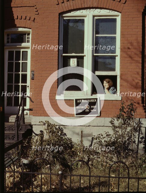 Row house or school (?), Washington, D.C., between 1941 and 1942. Creator: Louise Rosskam.