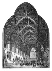 The entrance hall of the new Assize Courts at Manchester, 1864. Creator: Mason Jackson.