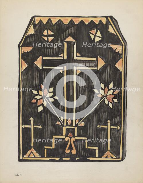 Plate 46: Straw Applique Design: From Portfolio "Spanish Colonial Designs of New Mexico", 1935/1942. Creator: Unknown.