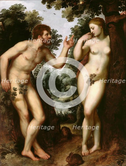 Adam and Eve, 1597-1600. Creator: Rubens, Pieter Paul (1577-1640).