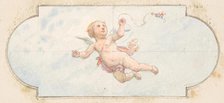 A winged putto, second half 19th century. Creators: Jules-Edmond-Charles Lachaise, Eugène-Pierre Gourdet.