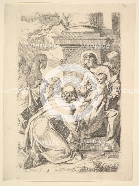 The Adoration of the Magi (copy in reverse). Creator: Carlo Maratti.