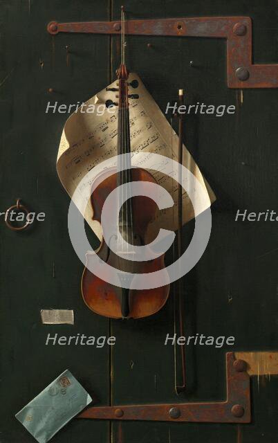 The Old Violin, 1886. Creator: William Michael Harnett.