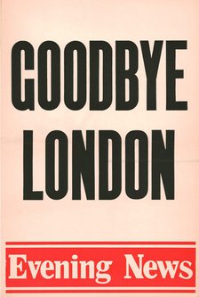'Goodbye London', Evening News poster, 1980. Artist: Unknown.