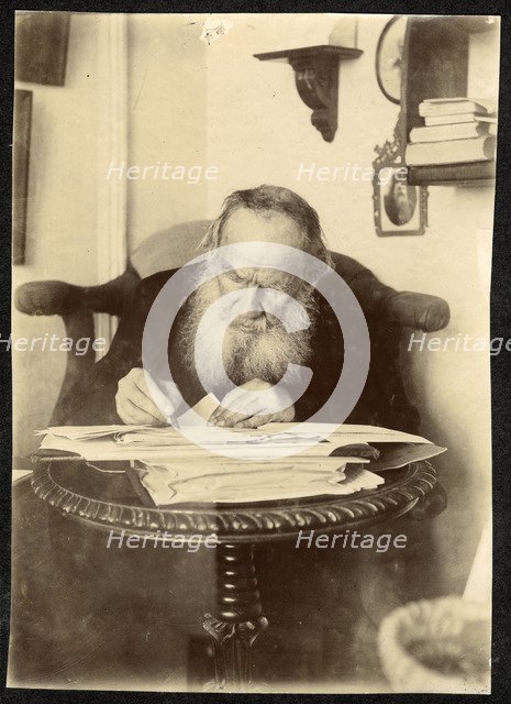 Portrait of the author Count Lev Nikolayevich Tolstoy (1828-1910).