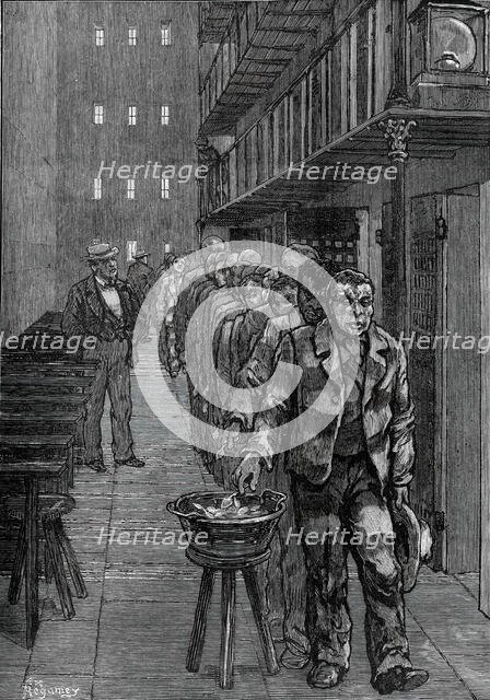 American Prison Life, Blackwell's Island, New York: Dinner-Time, 1876. Creator: Unknown.