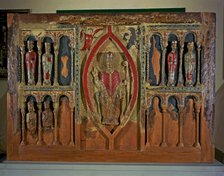 Frontal of the altar of San Hilario (Buira Front) from the chapel of the Virgin of la Mola in Hue…