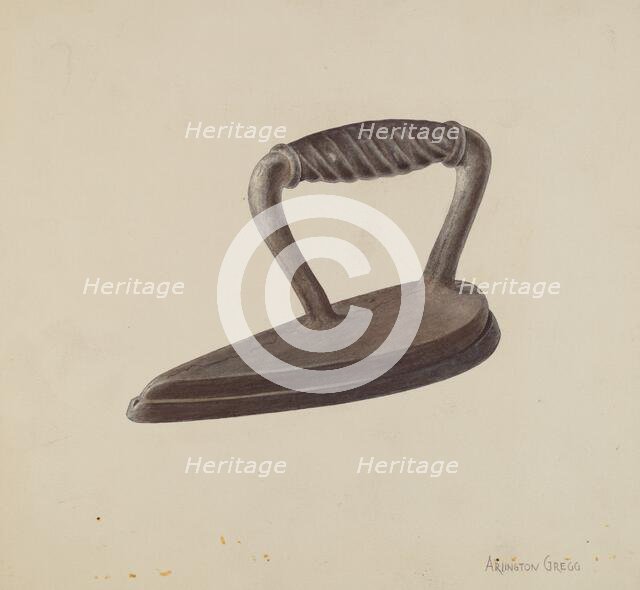 Iron, c. 1937. Creator: Arlington Gregg.