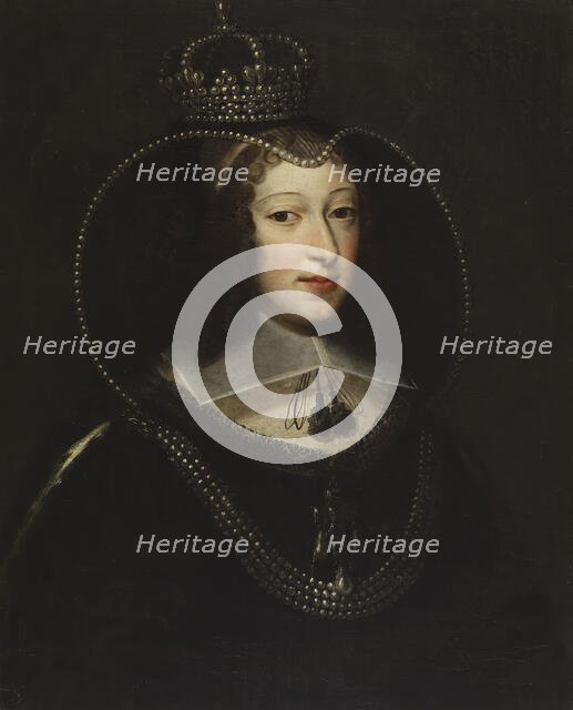 Portrait of Christine of France, Dowager Duchess and Regent of Savoy, 1640s. Creator: Unknown.