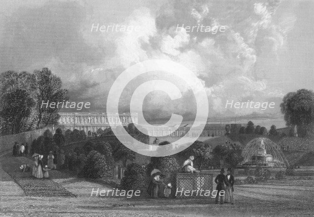 'The Garden of Versailles', 1839. Artist: J Davis.
