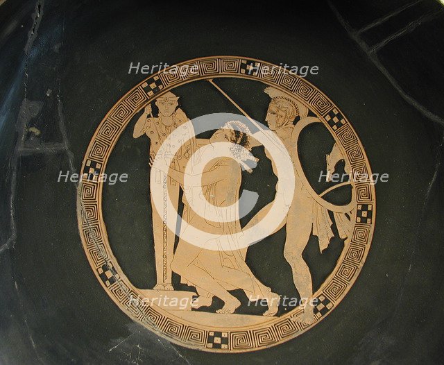 Ajax the Lesser drags Cassandra from the Palladium, 5th cen. BC. Artist: Codrus Painter (5th cen. B.C.)