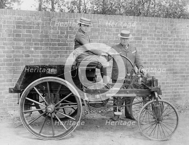 1895 Knight with John Henry Knight and his son. Creator: Unknown.