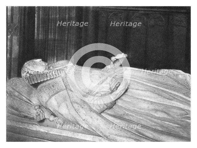 Tomb of Queen Elizabeth I, Westminster Abbey, (1896). Artist: Unknown