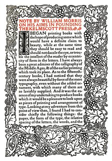 'Kelmscott Press: Page printed in the Golden Type', c.1895, (1914). Artist: William Morris.