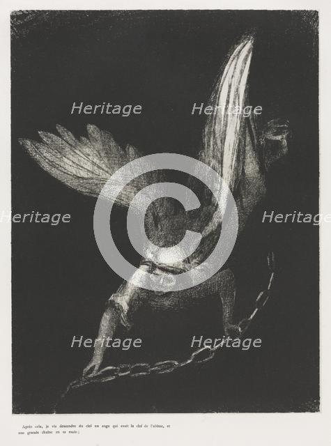 The Apocalypse of Saint John: And I Saw in the Right Hand of Him that Sat..., 1899. Creator: Odilon Redon (French, 1840-1916); Blanchard; Ambroise Vollard (French, 1867-1939).