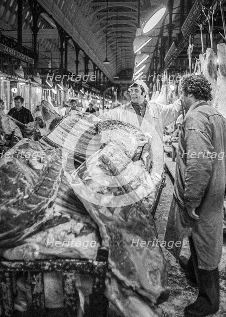 Smithfield Meat Market, City of London, January 1980. Creator: Peter Thompson.