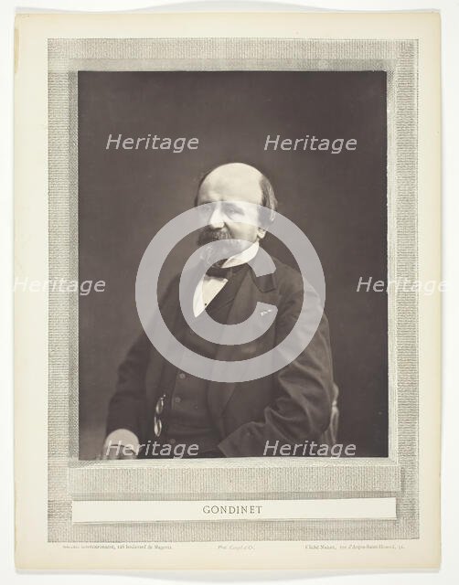 Gondinet, 1853/76. Creator: Nadar.