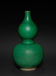 Double Gourd-shaped Green Vase, 1368- 1644. Creator: Unknown.