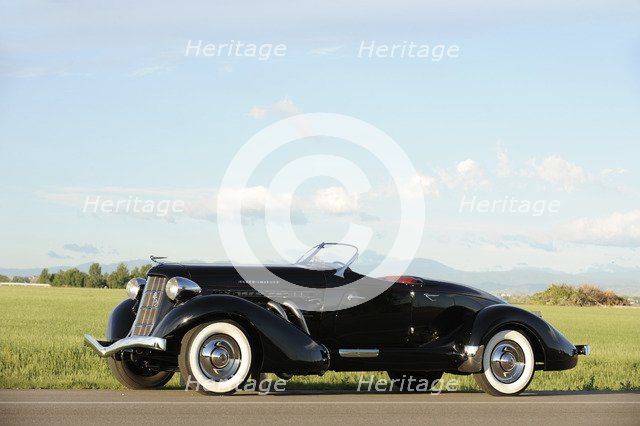 Auburn 852 SC Speedster 1936. Artist: Simon Clay.