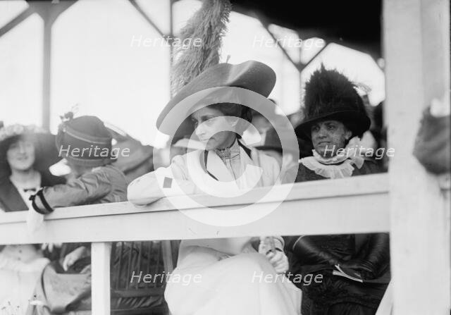 Horse Shows - Mrs. Ridgely, 1912. Creator: Harris & Ewing.