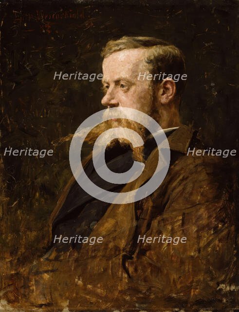 Portrait of the Painter Nikolai Ulfsten, 1882. Creator: Erik Werenskiold.