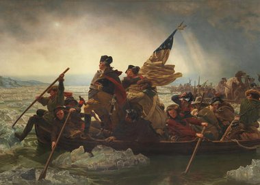 Gallery image of Washington Crossing the Delaware, 1851. Creator: Emanuel Gottlieb Leutze.