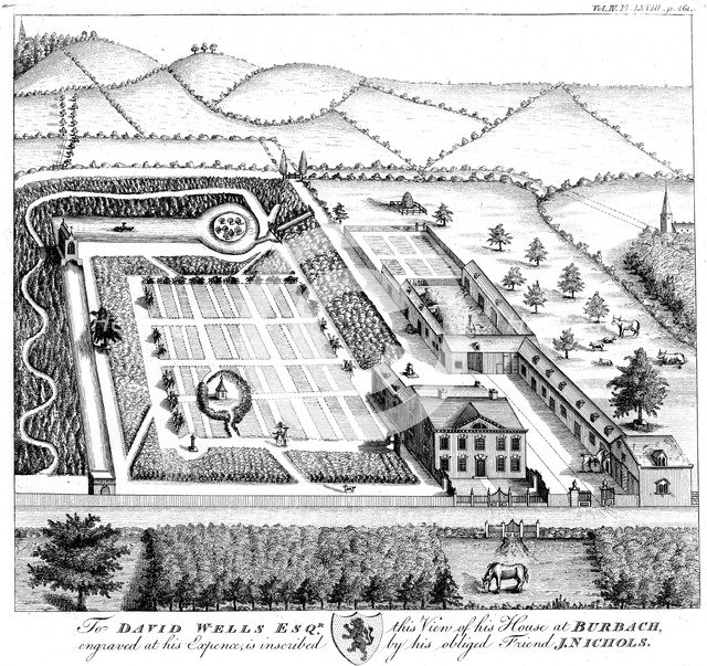 Gentleman's model country estate, c1750. Artist: Unknown
