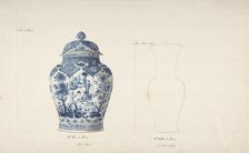 Design for Two Vases, ca. 1770-85. Creator: Anon.