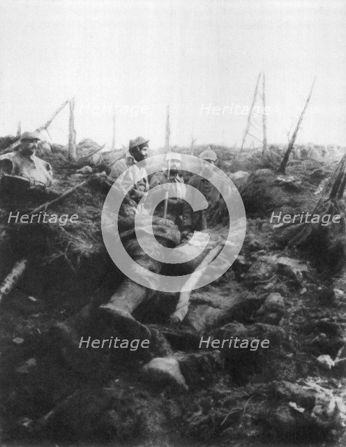 The landscape of Les Eparges, near Verdun, France, 1915. Artist: Unknown