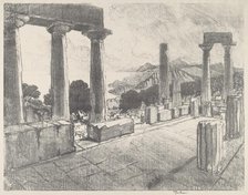 Aegina, The Black Forest, 1913. Creator: Joseph Pennell.