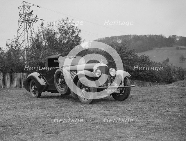 Charles Mortimer's Barker-bodied 2-seater Bentley, c1930s Artist: Bill Brunell.