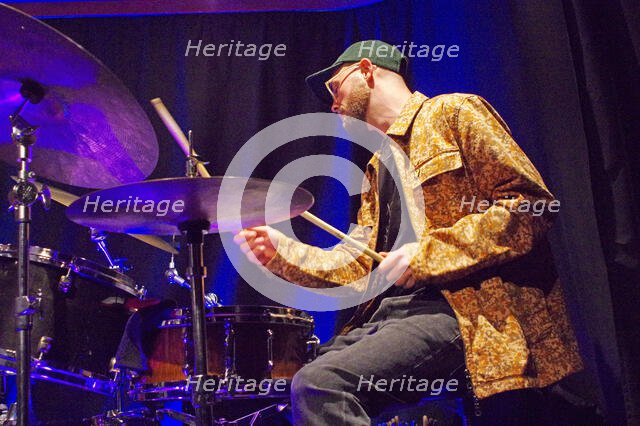 Peter Adam Hill, Guido Spannocchi Quartet, Verdict Jazz Club, Brighton, East Sussex, Sept 2023. Creator: Brian O'Connor.