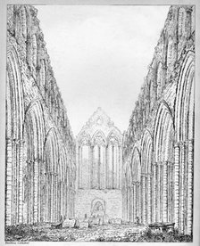 'Dunblane Cathedral', c1812. Artist: S Leith.