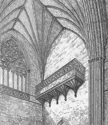 'Gallery, North Transept. Exeter Cathedral', 1847 . Creator: George Truefitt.