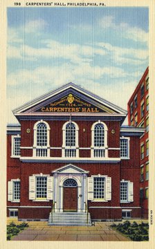 Carpenters' Hall, Philadelphia, Pennsylvania, USA, 1936. Artist: Unknown