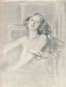 'Lithograph portrait of a woman', c1905. Artist: Albert de Belleroche.