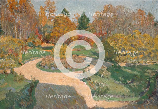 Garden in Autumn. Artist: Vinogradov, Sergei Arsenyevich (1869-1938)