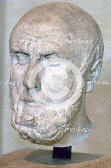 Bust of the Greek philosopher Chrysippus. Artist: Unknown