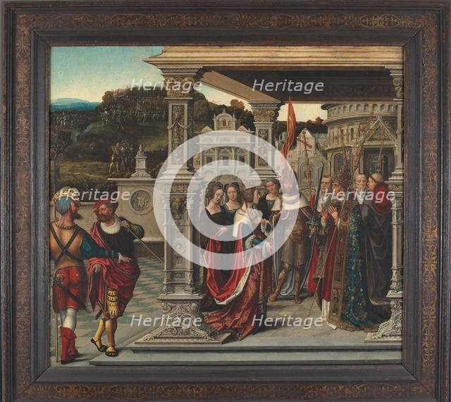 Saint Helena before the Pope in Rome, ca 1510-1520. Creator: Orley, Bernaert, van (1488-1541).