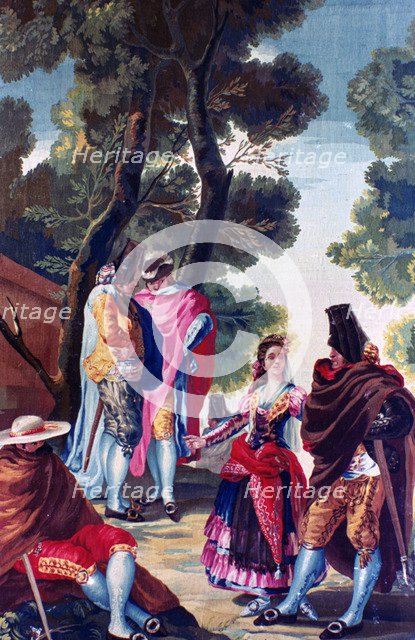 'Men with faces hidden', c1760-1820. Artist: Francisco Goya