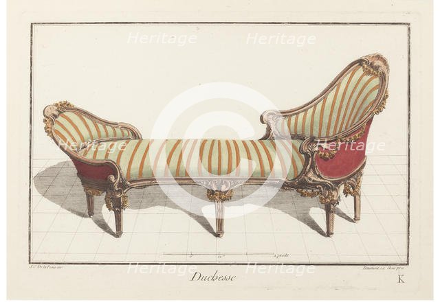 Duchesse. Nouvelle Iconologie Historique ou Attributes Hierogliphyques, c.1768. Creator: Delafosse, Jean-Charles (1734-1789).