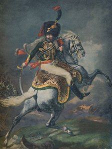 'Officer of the Mounted Chasseurs Charging. (Imperial Guard)', c1812, (1896).  Creator: Unknown.