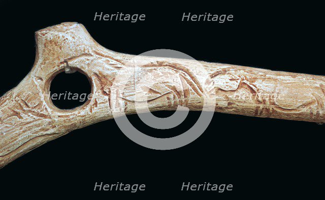 Paleolithic spear-straightener. Artist: Unknown