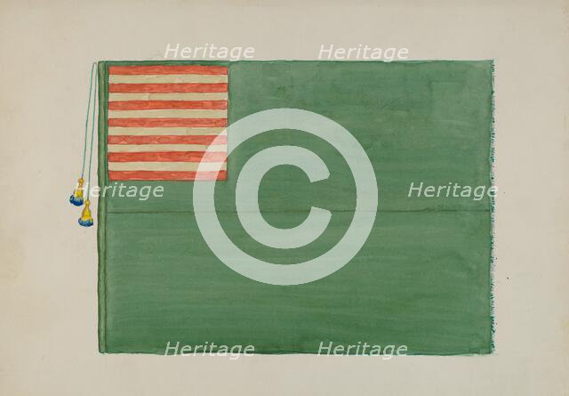 Revolutionary Flag, c. 1936. Creator: Edward Grant.