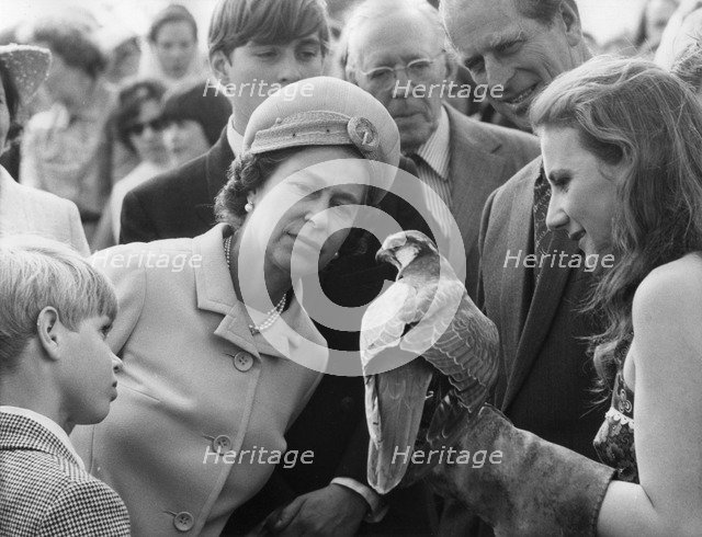 The Royal family attend a game fair at the home of the Duke of Wellington, July 1974. Artist: Unknown